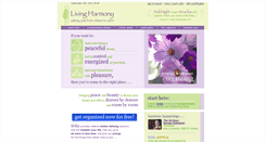 Desktop Screenshot of living-harmony.org