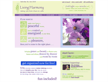 Tablet Screenshot of living-harmony.org